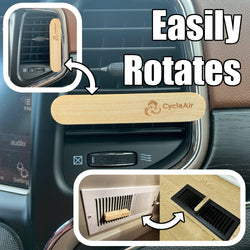 Refillable Air Freshener - Wooden Essential Oil Diffuser, for cars and small rooms