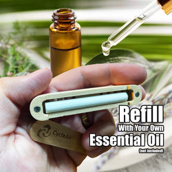 Refillable Air Freshener - Wooden Essential Oil Diffuser, for cars and small rooms